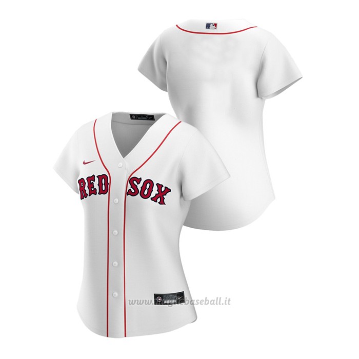 Maglia Baseball Donna Boston Red Sox Replica 2020 Primera Bianco